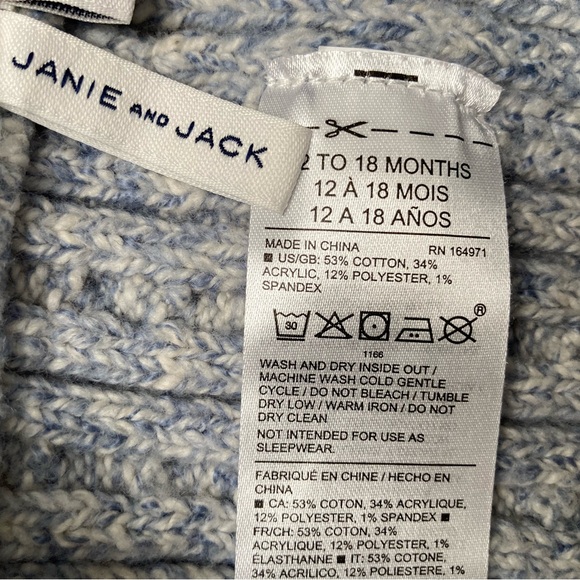 [Janie and Jack] Cable Knit Sweater Pant 12-18 months - Picture 6 of 6